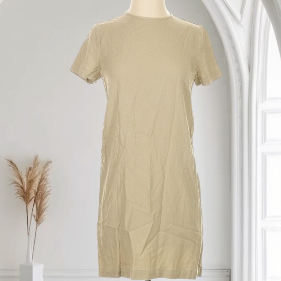 Jenni Kayne Dresses & Skirts - Jenni‎ Kayne Palmer Crepe T-shirt Dress Willow Tan Womens XS Quiet Luxury